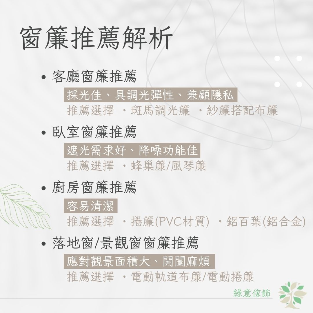 窗簾推薦解析：哪一種窗簾適合你？
